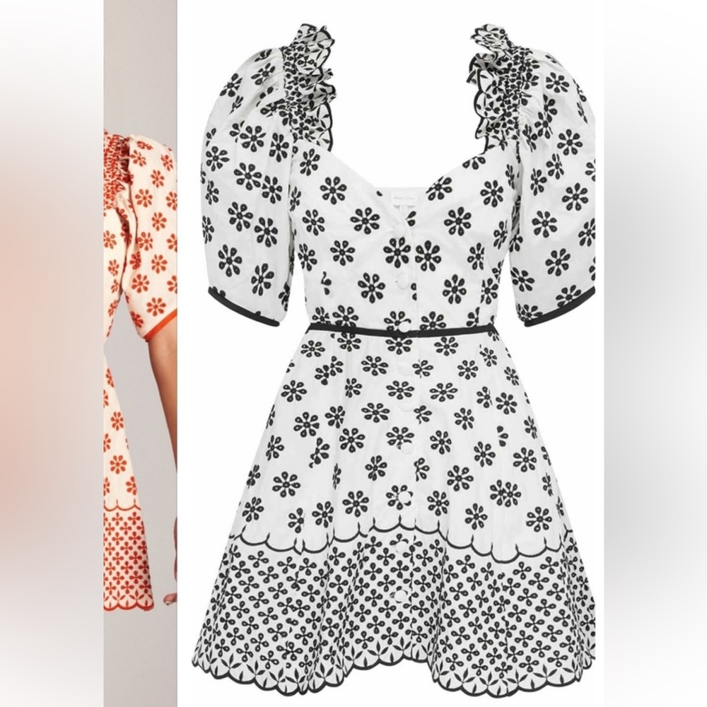 Alice McCall Black and White Floral Mini Dress